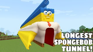 I found THE LONGEST SPONGEBOB SUPER TUNNEL in Minecraft  Coffin Meme [upl. by Dupuy]