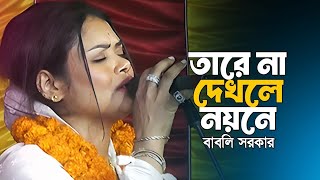 তারে না দেখলে নয়নে  বাবলি সরকার  Tare Na Dekhle Noyone  Bably Sarkar Bangla Song 2024 [upl. by Eanrahc296]