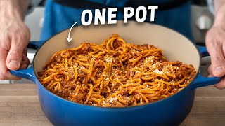 The Faster BETTER Way to make Spaghetti amp Meat Sauce 25 Mins [upl. by Eilyac]