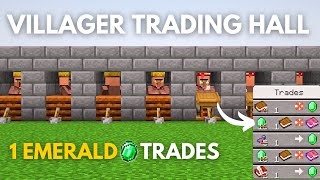 Minecraft Villager Trading Hall Ultimate Guide amp Efficient Designs [upl. by Kloster622]