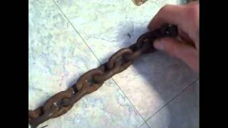 HOWTO DIY Tractor Chains  Hand crafting chains for a JCB 1550B Backhoe [upl. by Barrus91]