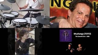 Tribute To Jeff amp Mike PORCARO Rare photos with Mushanga by TOTO on drums [upl. by Htir]