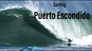 SURFING PUERTO ESCONDIDO ZICATELA BEST BARRELS [upl. by Anyotal]