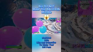 BIRTHDAY BALLOON 🎈FAIL fortnite fortniteshorts fortniteclips [upl. by Eelanaj]