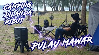 Camping Di Landa Ribut  Pulau Mawar Mersing Johor  Jumpa Khemah Kalis Ribut [upl. by Blasius227]