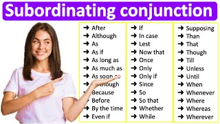 SUBORDINATING CONJUNCTIONS 📚 Learn all types with examples  English Grammar [upl. by Dnomyar]