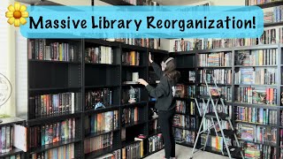 Organize With Me  MASSIVE Library Reorganization [upl. by Reidid]