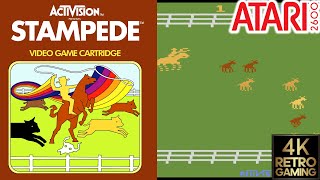 Stampede Atari 2600 4k Gameplay [upl. by Nadiya550]