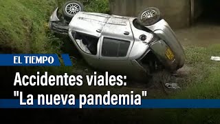 Aumento de accidentes viales preocupa a autoridades  El Tiempo [upl. by Adiel]