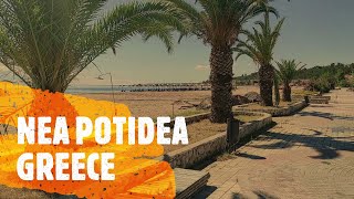 Nea Potidea beachPotidea canalKassandraGreece [upl. by Goodrow]