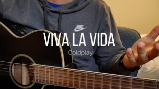 How to Play Viva La Vida by Coldplay  Guitar Tutorial easy [upl. by Euqinor]