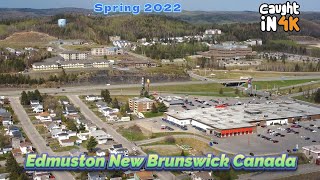 Edmundston New Brunswick Canada Aerial View [upl. by Otrebor841]