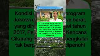 kondisi program rumah murah jokowi di cikarang terbengkalai tak berpenghuni beritaterbaru [upl. by Eintirb]