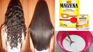 ALISA TU CABELLO DE FORMA PERMANENTE CON MAICENA Y ESTOS 3 INGREDIENTES MÁS [upl. by Eelrahc]