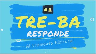 TREBA Responde Alistamento Eleitoral [upl. by Yrogiarc]