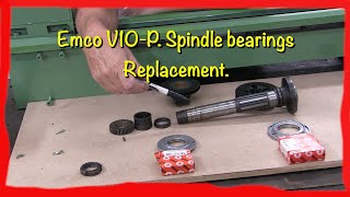 EMCO V10P Spindle Bearings Replacement [upl. by Berenice]