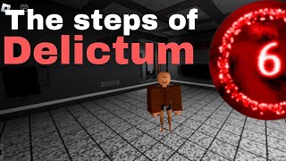 the steps of Delictum  Roblox The experiment v62 [upl. by Fattal]