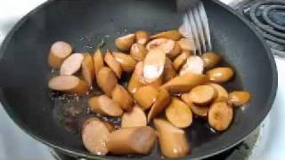 How To Make Sauteed Shoyu Teriyaki Weenies [upl. by Anehs340]