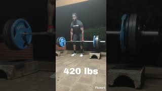 LOWER BACK BULLETPROOFING  Paused Block pulls 340 lbs  420 lbs backworkout gym [upl. by Adlar]