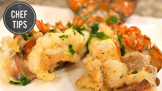 How to Cook Lobster Tails  Garlic Butter Lobster Tails Recipe  Chef Tips [upl. by Madeleine]