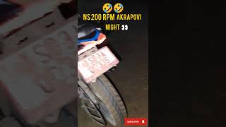 ns 200 rpm akrapovic exhaust🤣🤣 soundshortvideo 🤣🤣 [upl. by Eartha]