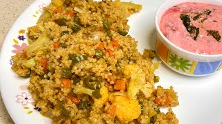 Gluten free healthy little millet pulao and Beetroot Raita recipe [upl. by Rapp387]