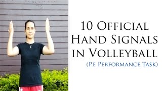 10 Official Hand Signals VOLLEYBALL [upl. by Trip]