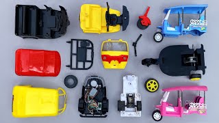 Assemble Toy CNG Auto Rickshaw  Adding Parts of Detached Toy CNG Auto Rickshaw [upl. by Irbua]