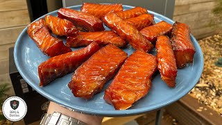 Candied Salmon  Maple Glazed Smoked Salmon [upl. by Yerhcaz803]