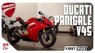 2018 Ducati Panigale V4S  First Ride [upl. by Asik]