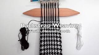 Backstrap Weaving7 Houndstooth [upl. by Naelopan]