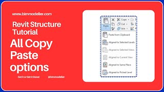 05Revit Structure All about Copy and Paste From Clipboard in Revit [upl. by Menzies]