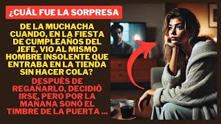 ¿CUÁL FUE LA SORPRESA DE LA MUCHACHA CUANDO EN LA FIESTA DE CUMPLEAÑOS DEL JEFE VIO AL MISMO [upl. by Sigismondo]