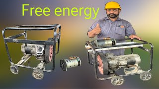 Make a free energy 220v  gasoline generator converting to free energy generator [upl. by Skelton47]