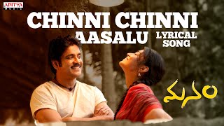 Manam Songs with Lyrics  Chinni Chinni Aasalu Song  ANR Nagarjuna Naga Chaitanya Samantha [upl. by Adnoval772]