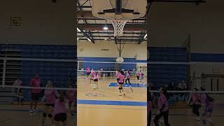 Intense Volleyball Rally 14U vs 15U volleyball set spike outsidehitter setter rally 4k [upl. by Meaghan801]