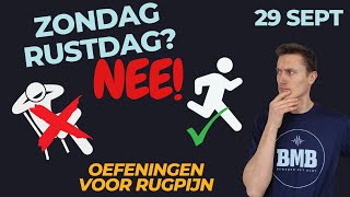 Ook op zondag in Bewegen met Bart er met je dagelijkse training Liggende oefeningen tegen RUGPIJN [upl. by Laurita]