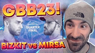 Reacting to BizKit 🇺🇸 vs MIRSA 🇫🇷  GBB 2023 WORLD LEAGUE  LOOPSTATION CHAMPIONSHIP  14 FINAL [upl. by Guarino]