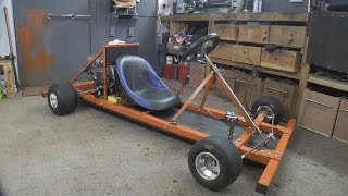 Making a Motorised Go Cart with NO WELDER and simple tools 1  ChassisEngine [upl. by Sirahs]