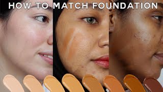 How To Find Your BEST Foundation Shade • easy for makeup beginners [upl. by Yrffej108]