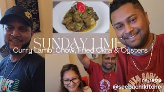 Sunday Lime 091524  Curry LambLamb CurryChow Fried OkraOysters trending vlog [upl. by Nimajnab]