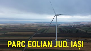 Parcul Eolian cu Unele Dintre Cele Mai Mari Turbine 60 MW Ruginoasa Iași [upl. by Forcier]