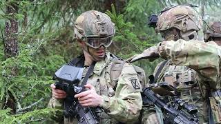 Estonian Division Commander Observes 10th Mtn Div Live Fire Exercise  NATO Training in Estonia [upl. by Alis]