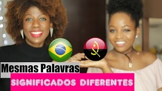 BRASIL Vs ANGOLA Diferenças no português ft Samara Indi [upl. by Honoria]