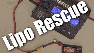 How to recharge a fully flat lipo lithium polymer battery [upl. by Nnylaj]