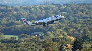 🇬🇧 British Airways Boeing 747 GCIVW Lands at Dunsfold Aerodrome To Become a Movie Prop [upl. by Judson]