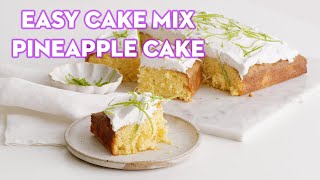 Easy cake mix pineapple cake I tastecomau [upl. by Ydahs]