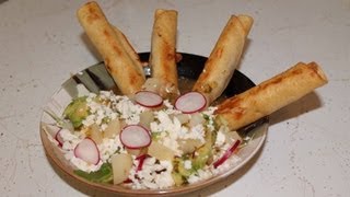 Tacos Dorados o Flautas Ahogadas [upl. by Roinuj]