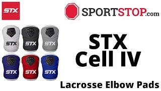 STX Cell IV Lacrosse Elbow Pad Product Video SportStopcom [upl. by Anniram]