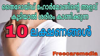 Thyroid symptoms malayalamHyperthyroidism [upl. by Thora]